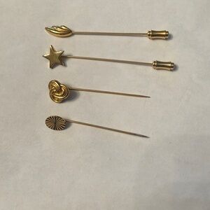 Gold Tone Stick Pin Set